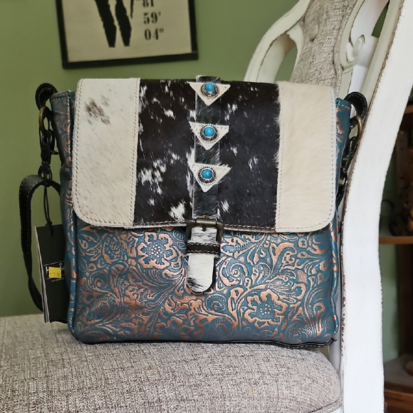 Myra Bag Handbags - Myra Crossbody Hairon And Leather